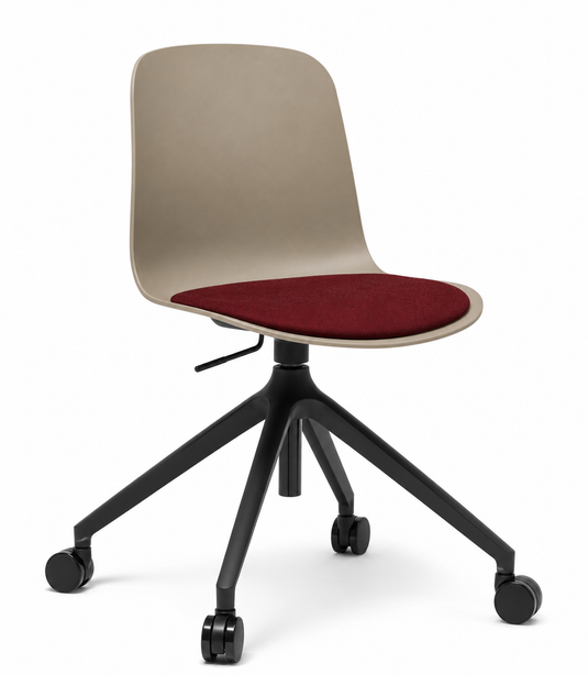 Eden Loria Swivel Chair - Height Adjustable - Seat Upholstered