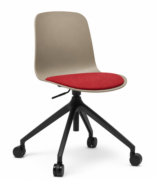 Eden Loria Swivel Chair - Height Adjustable - Seat Upholstered
