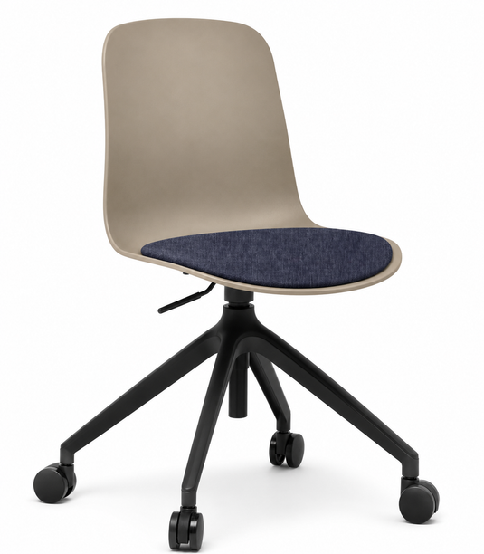 Eden Loria Swivel Chair - Height Adjustable - Seat Upholstered