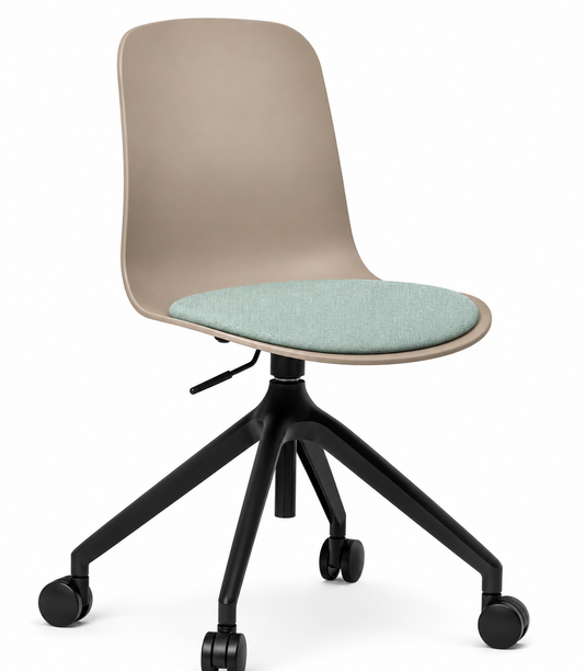 Eden Loria Swivel Chair - Height Adjustable - Seat Upholstered
