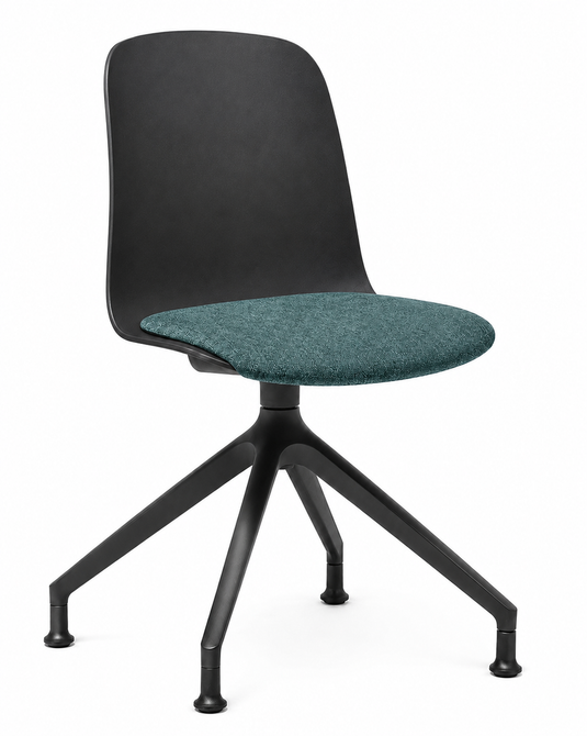 Eden Loria Swivel Chair - Fixed Height - Seat Upholstered