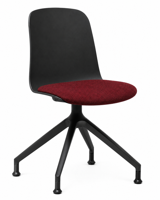 Eden Loria Swivel Chair - Fixed Height - Seat Upholstered