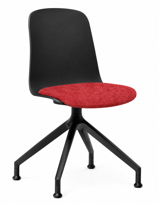 Eden Loria Swivel Chair - Fixed Height - Seat Upholstered