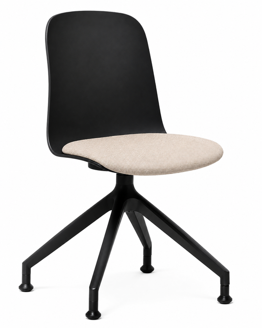 Eden Loria Swivel Chair - Fixed Height - Seat Upholstered