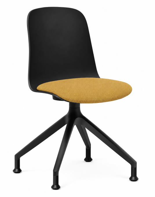 Eden Loria Swivel Chair - Fixed Height - Seat Upholstered
