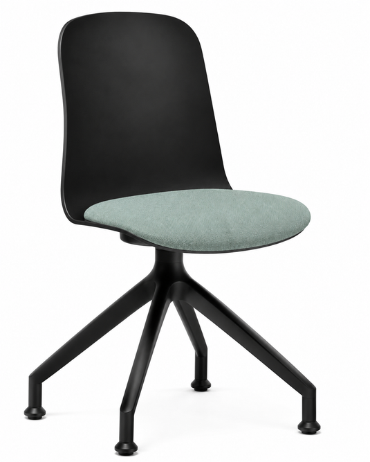 Eden Loria Swivel Chair - Fixed Height - Seat Upholstered