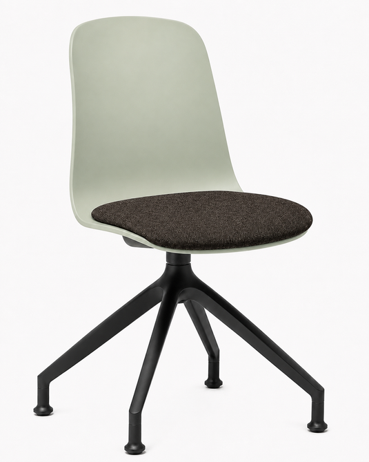 Eden Loria Swivel Chair - Fixed Height - Seat Upholstered