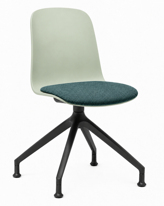 Eden Loria Swivel Chair - Fixed Height - Seat Upholstered