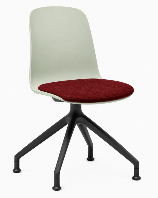 Eden Loria Swivel Chair - Fixed Height - Seat Upholstered