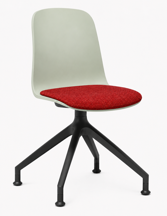 Eden Loria Swivel Chair - Fixed Height - Seat Upholstered