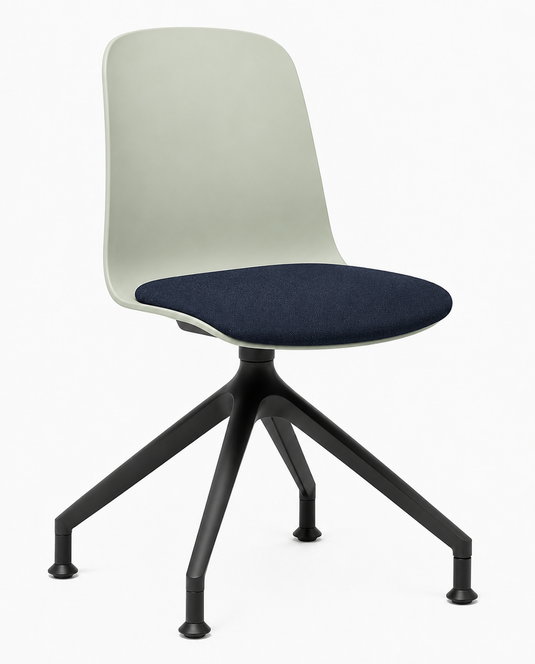 Eden Loria Swivel Chair - Fixed Height - Seat Upholstered
