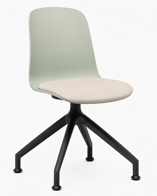 Eden Loria Swivel Chair - Fixed Height - Seat Upholstered