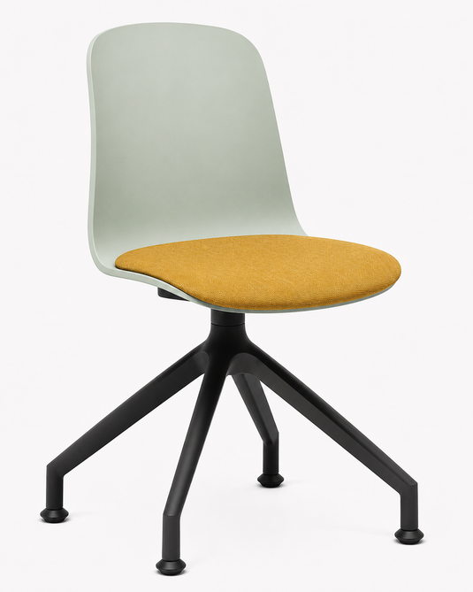 Eden Loria Swivel Chair - Fixed Height - Seat Upholstered