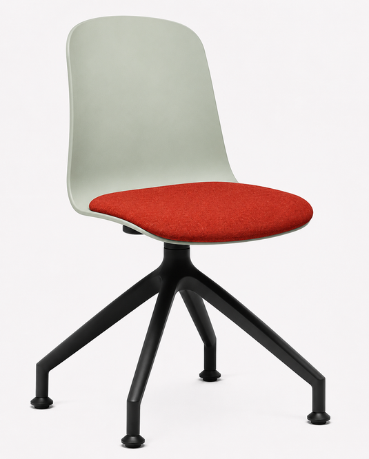 Eden Loria Swivel Chair - Fixed Height - Seat Upholstered