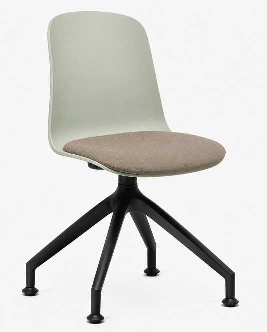 Eden Loria Swivel Chair - Fixed Height - Seat Upholstered