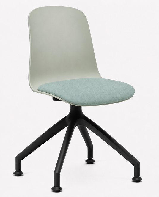 Eden Loria Swivel Chair - Fixed Height - Seat Upholstered