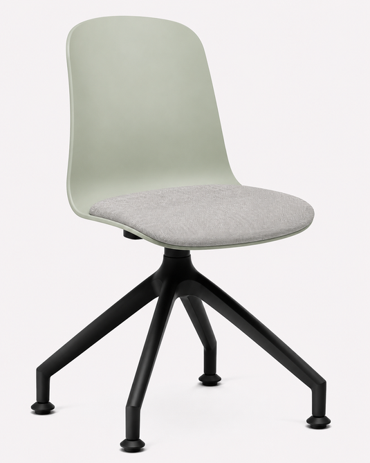 Eden Loria Swivel Chair - Fixed Height - Seat Upholstered