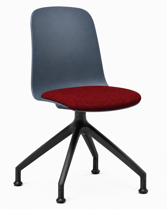 Eden Loria Swivel Chair - Fixed Height - Seat Upholstered