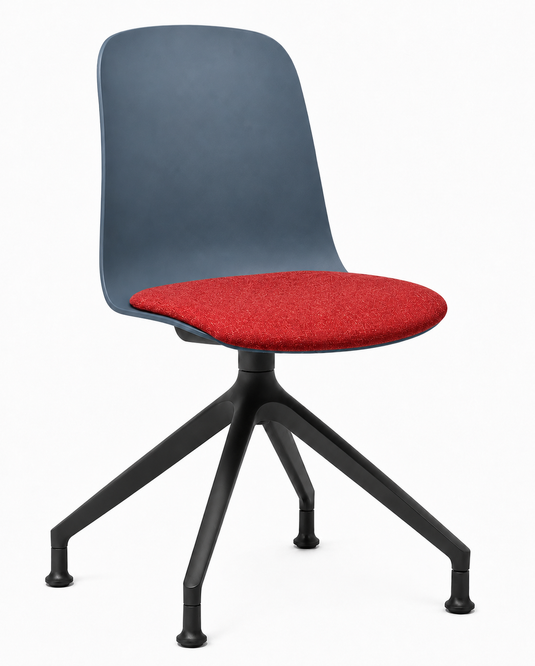Eden Loria Swivel Chair - Fixed Height - Seat Upholstered