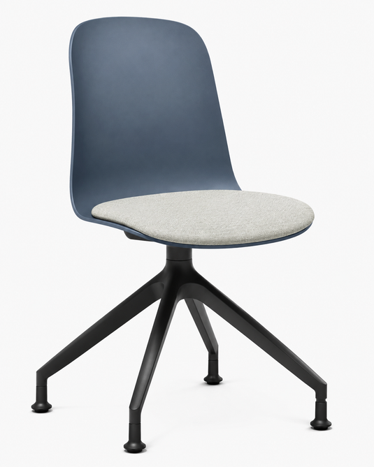 Eden Loria Swivel Chair - Fixed Height - Seat Upholstered