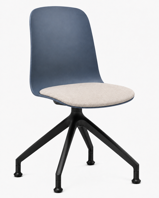 Eden Loria Swivel Chair - Fixed Height - Seat Upholstered