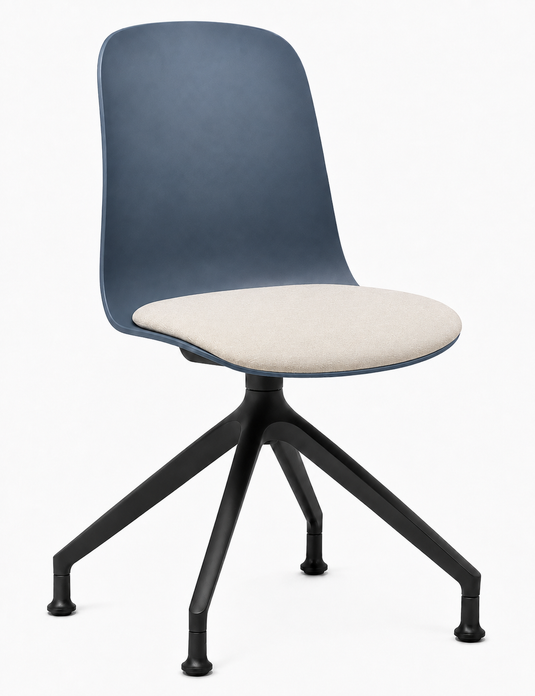 Eden Loria Swivel Chair - Fixed Height - Seat Upholstered