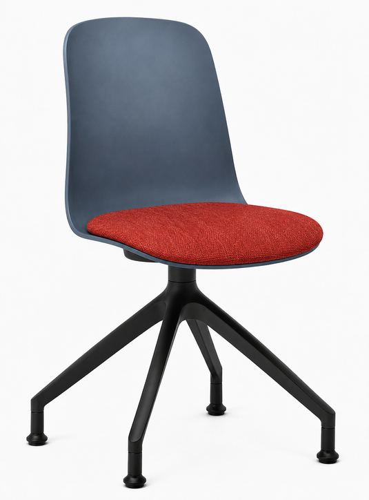 Eden Loria Swivel Chair - Fixed Height - Seat Upholstered