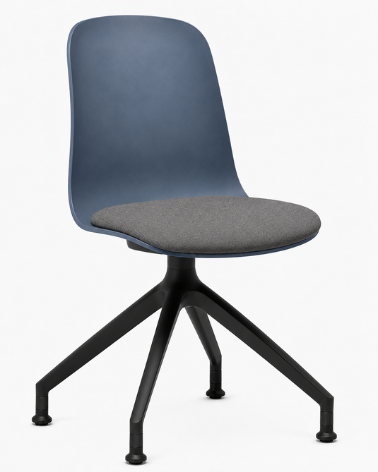 Eden Loria Swivel Chair - Fixed Height - Seat Upholstered