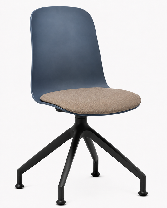 Eden Loria Swivel Chair - Fixed Height - Seat Upholstered