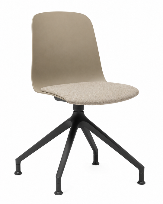 Eden Loria Swivel Chair - Fixed Height - Seat Upholstered