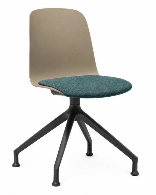 Eden Loria Swivel Chair - Fixed Height - Seat Upholstered
