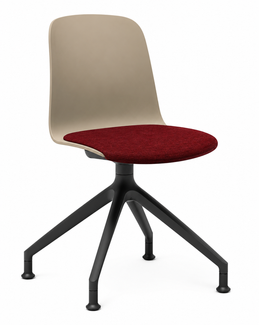 Eden Loria Swivel Chair - Fixed Height - Seat Upholstered