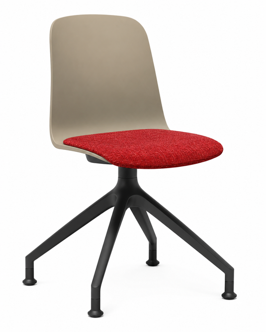 Eden Loria Swivel Chair - Fixed Height - Seat Upholstered