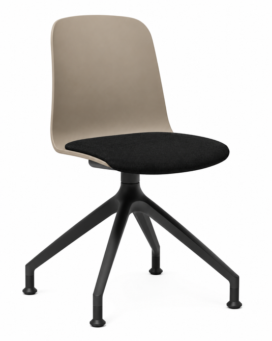 Eden Loria Swivel Chair - Fixed Height - Seat Upholstered