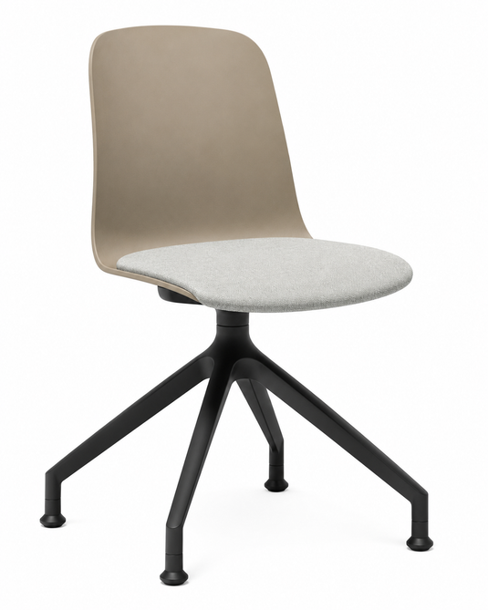 Eden Loria Swivel Chair - Fixed Height - Seat Upholstered