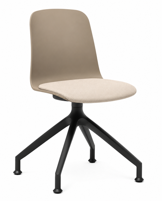 Eden Loria Swivel Chair - Fixed Height - Seat Upholstered