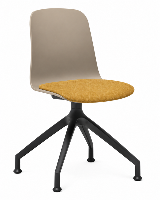 Eden Loria Swivel Chair - Fixed Height - Seat Upholstered