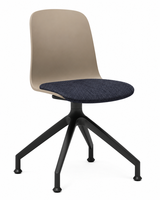 Eden Loria Swivel Chair - Fixed Height - Seat Upholstered