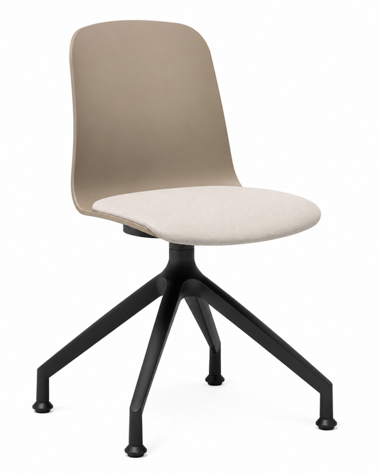 Eden Loria Swivel Chair - Fixed Height - Seat Upholstered
