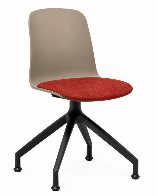 Eden Loria Swivel Chair - Fixed Height - Seat Upholstered