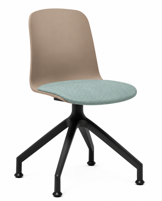 Eden Loria Swivel Chair - Fixed Height - Seat Upholstered