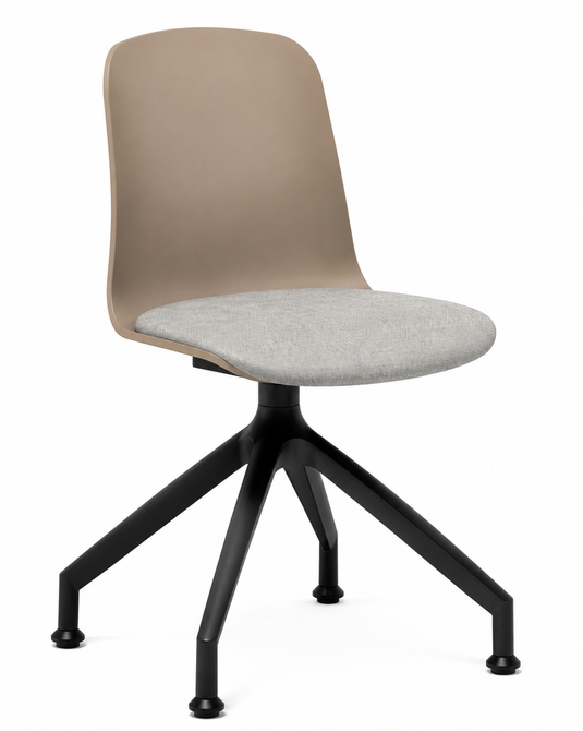 Eden Loria Swivel Chair - Fixed Height - Seat Upholstered
