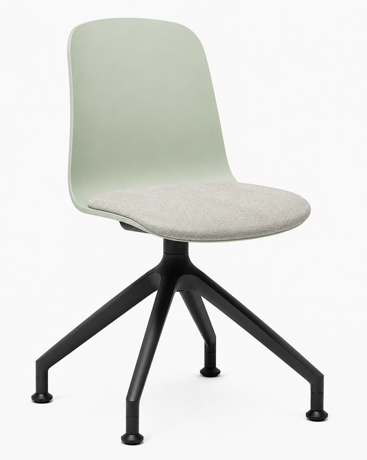 Eden Loria Swivel Chair - Fixed Height - Seat Upholstered