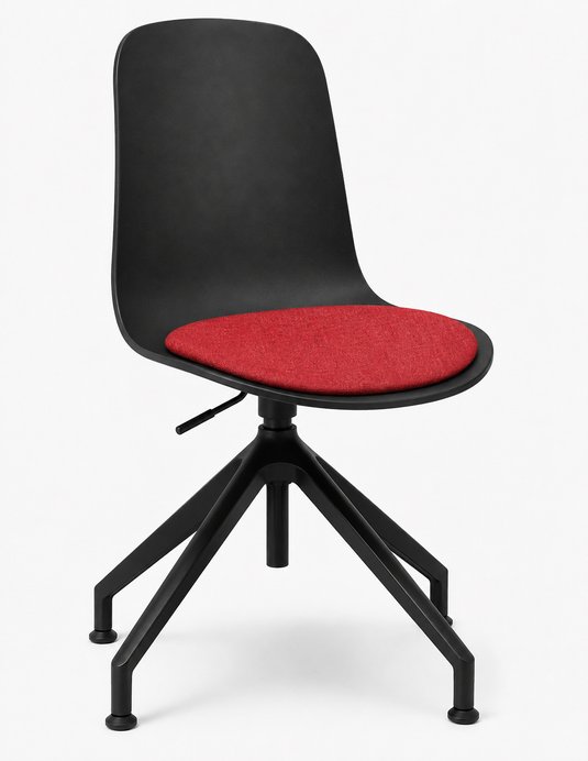 Eden Loria Swivel Chair - Height Adjustable - Seat Upholstered