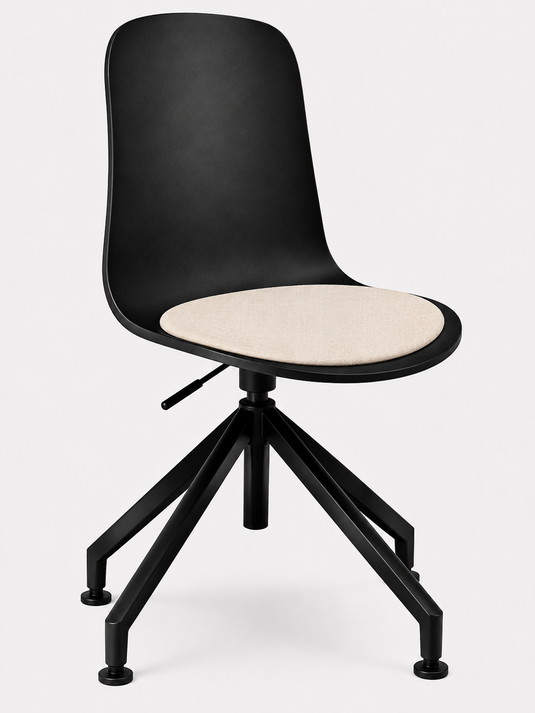 Eden Loria Swivel Chair - Height Adjustable - Seat Upholstered