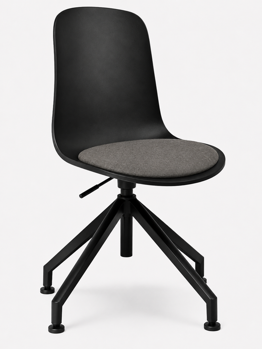 Eden Loria Swivel Chair - Height Adjustable - Seat Upholstered