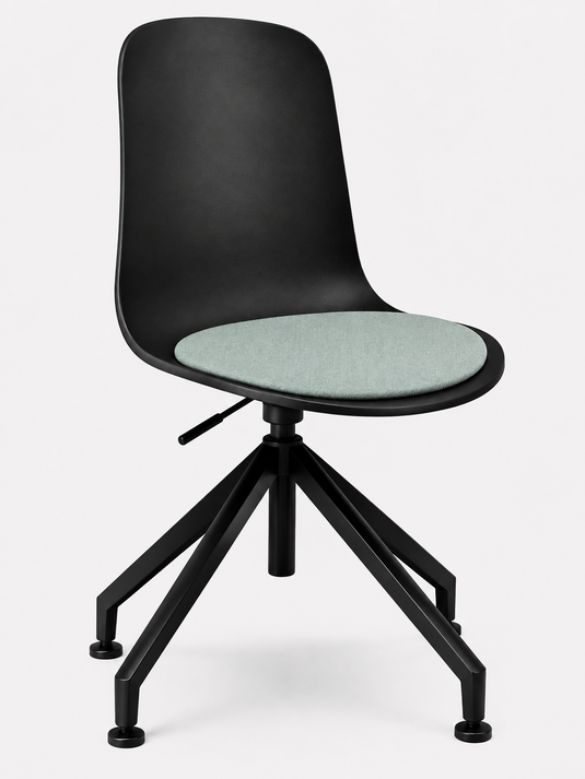 Eden Loria Swivel Chair - Height Adjustable - Seat Upholstered