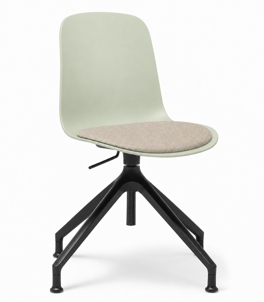 Eden Loria Swivel Chair - Height Adjustable - Seat Upholstered