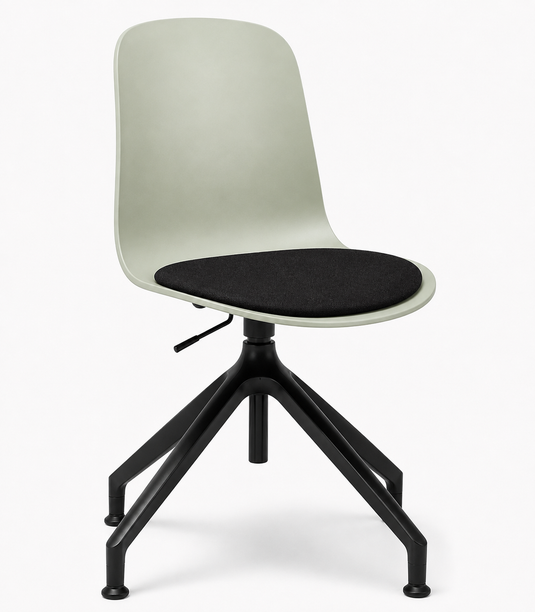 Eden Loria Swivel Chair - Height Adjustable - Seat Upholstered