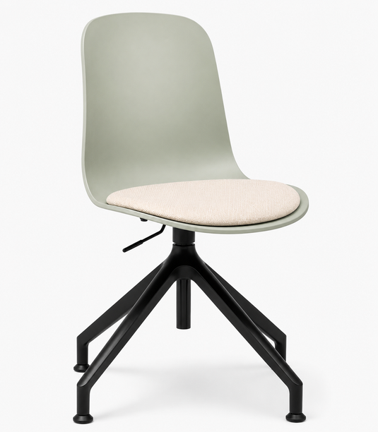 Eden Loria Swivel Chair - Height Adjustable - Seat Upholstered